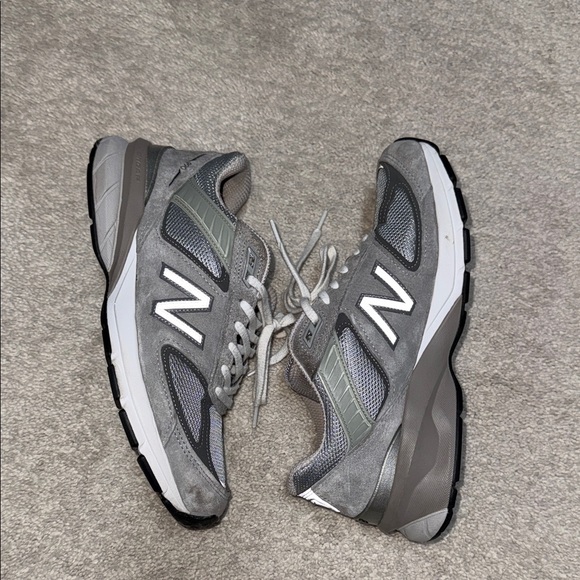 New Balance Shoes - New Balance Women's Gray and Silver Lace-Up Sneakers